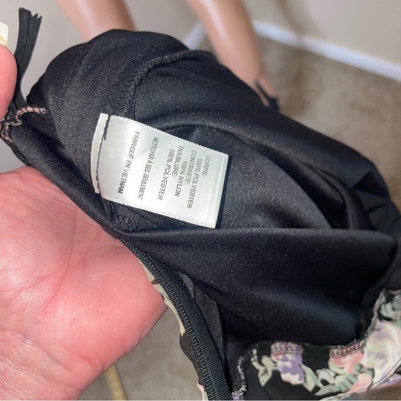 ASTR the label maxi skirt black & floral print SZ M zip up lined lace SZ M - Picture 12 of 14